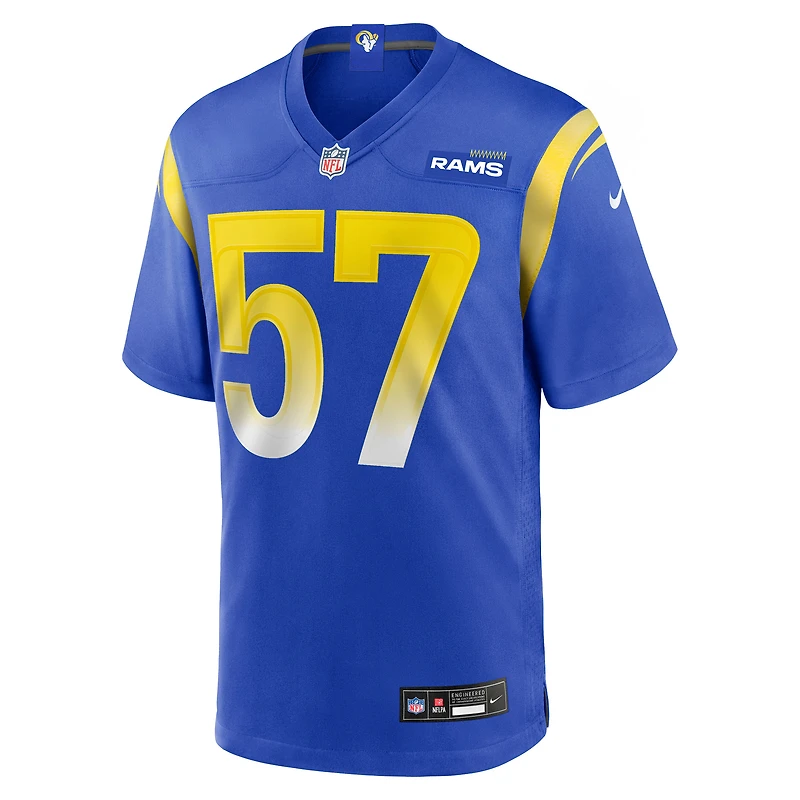 Maillot Nike Ty Hamilton Royal Los Angeles Rams Team Game pour homme
