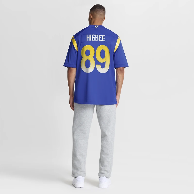 Maillot Nike Tyler Higbee Royal Los Angeles Rams Game Player pour homme