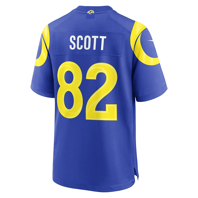 Maillot de match Nike Tyler Scott Royal Los Angeles Rams pour homme