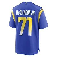 Men's Nike Warren McClendon Jr. Royal Los Angeles Rams Team Game Jersey