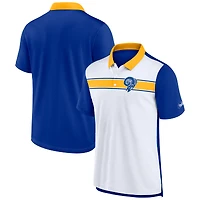Polo piqué Nike Rewind pour homme, blanc/bleu royal, Los Angeles Rams