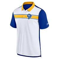Polo piqué Nike Rewind pour homme, blanc/bleu royal, Los Angeles Rams