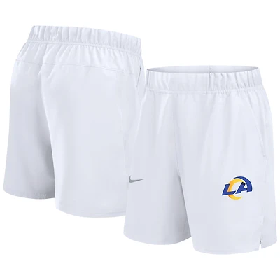 Men's Nike White Los Angeles Rams Blitz Victory Dri-FIT Shorts