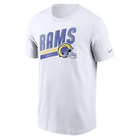 Men's Nike White Los Angeles Rams Essential Blitz Lockup T-Shirt