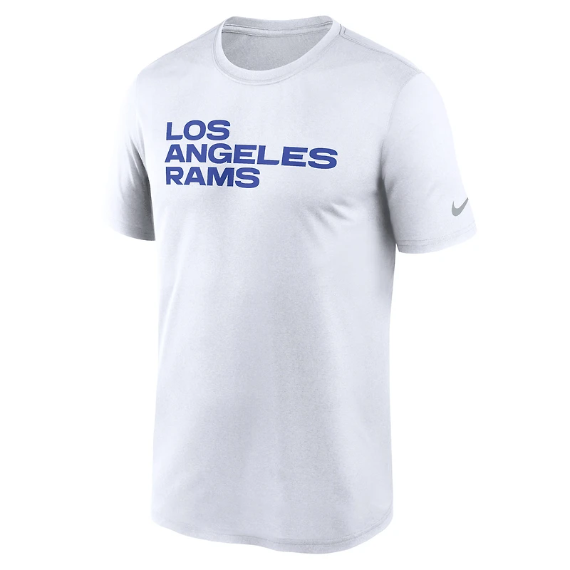 Men's Nike White Los Angeles Rams Primetime Legend Wordmark Performance T-Shirt