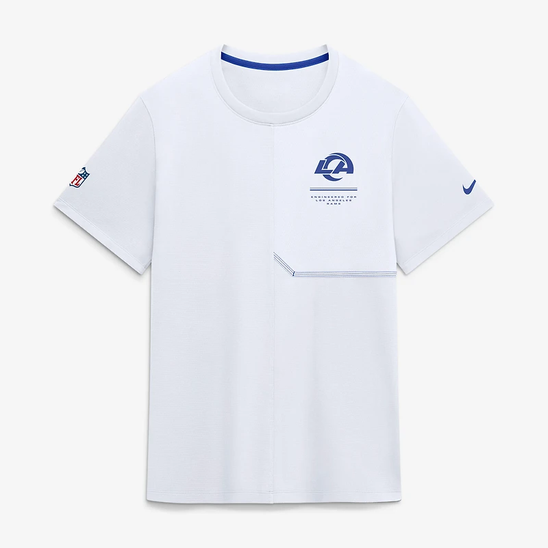 Men's Nike  White Los Angeles Rams Sideline UV Dri-FIT Coaches Shirt