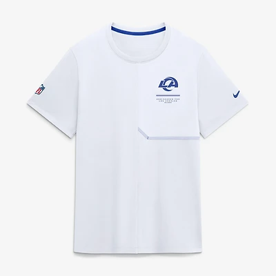 Men's Nike  White Los Angeles Rams Sideline UV Dri-FIT Coaches Shirt