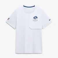 Men's Nike  White Los Angeles Rams Sideline UV Dri-FIT Coaches Shirt