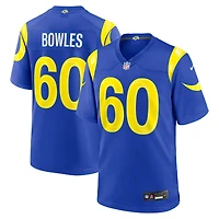 Maillot de match Nike Wyatt Bowles Royal Los Angeles Rams pour homme