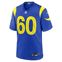 Men's Nike Wyatt Bowles  Royal Los Angeles Rams Team Game Jersey