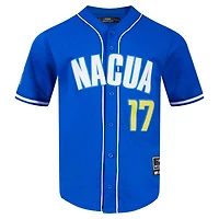 Maillot de baseball boutonné en maille Pro Standard Puka Nacua Royal Los Angeles Rams pour hommes