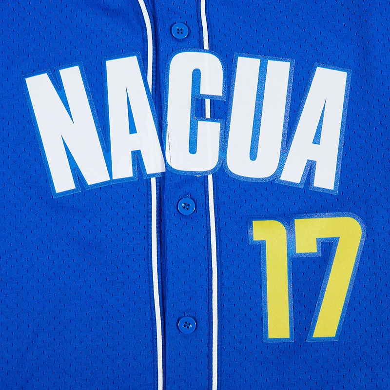 Maillot de baseball boutonné en maille Pro Standard Puka Nacua Royal Los Angeles Rams pour hommes