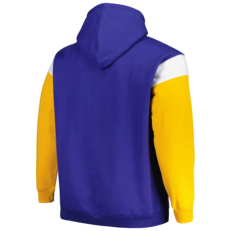 Sweat à capuche Profile Royal Los Angeles Rams Big & Tall Trench Battle pour hommes