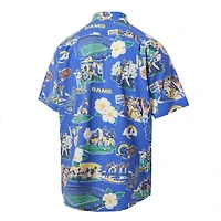 Men's Reyn Spooner Royal Los Angeles Rams Scenic Button-Down Shirt