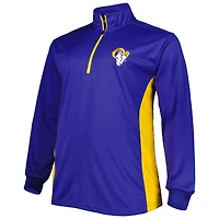 Haut à quart de zip Royal Los Angeles Rams Big & Tall pour homme
