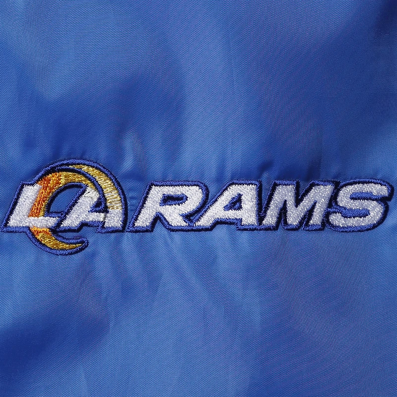 Men's Royal Los Angeles Rams Coaches Classic Raglan Full-Snap Windbreaker Jacket