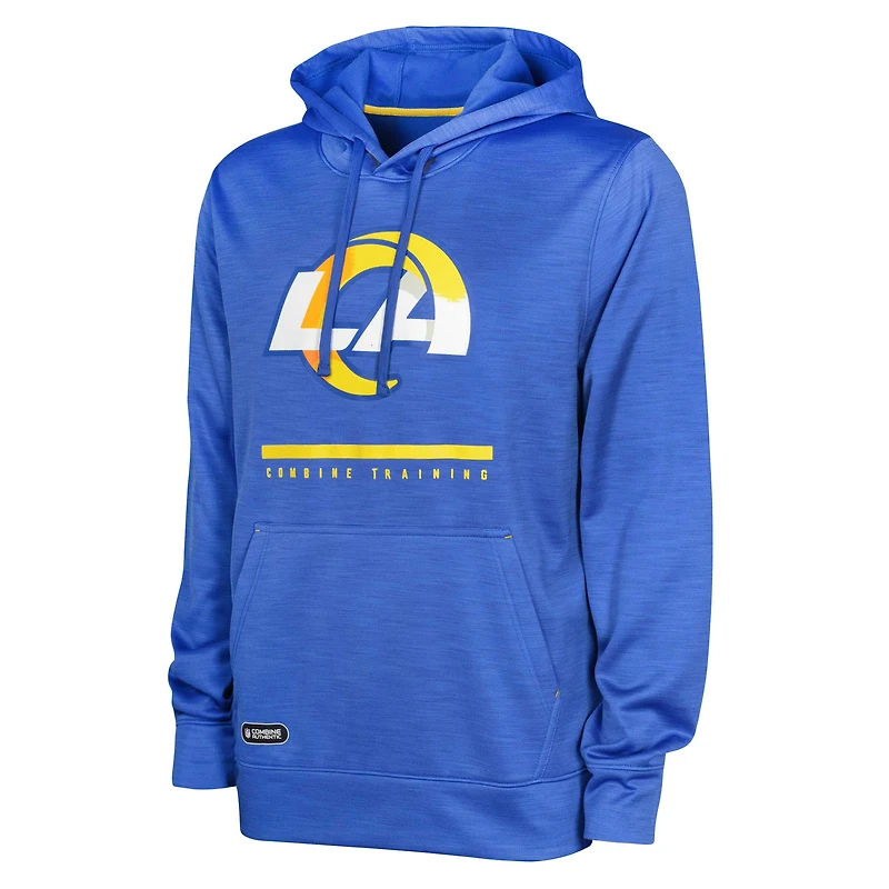 Sweat à capuche Speed ​​Drill Streak des Royal Los Angeles Rams pour hommes