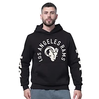 Men's Starter Black Los Angeles Rams Handoff Fleece Hoodie Sweatshirt