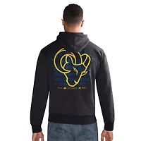 Men's Starter  Black Los Angeles Rams Rookie Hoodie