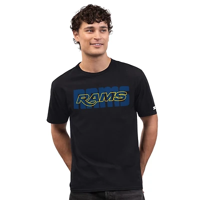 Men's Starter  Black Los Angeles Rams Smart Tech Prime Time T-Shirt