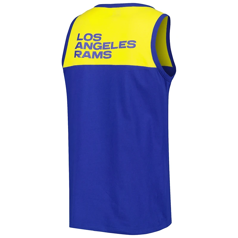 Débardeur Starter Royal/Or Los Angeles Rams Logo Touchdown pour homme