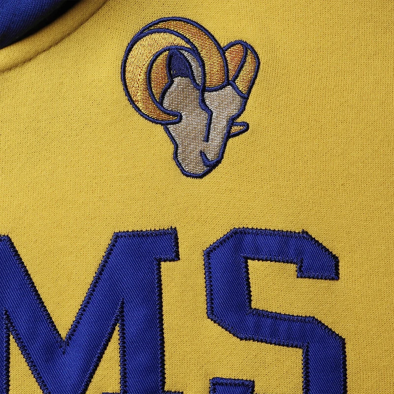 Sweat à capuche entièrement zippé Starter Royal/Gold Los Angeles Rams Winning Team pour homme