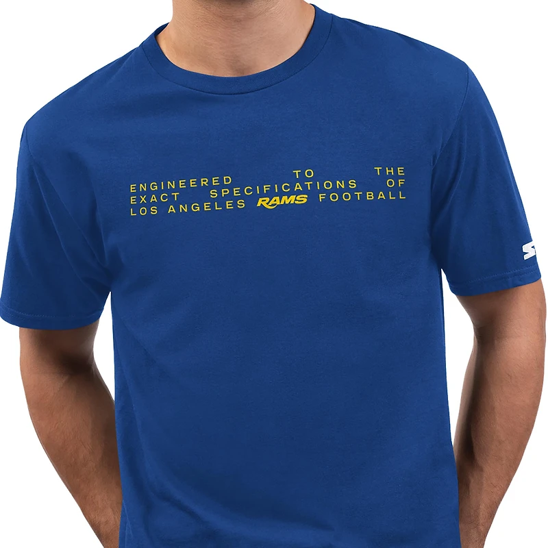 T-shirt Starter Royal Los Angeles Rams 1801 Prime Time pour homme