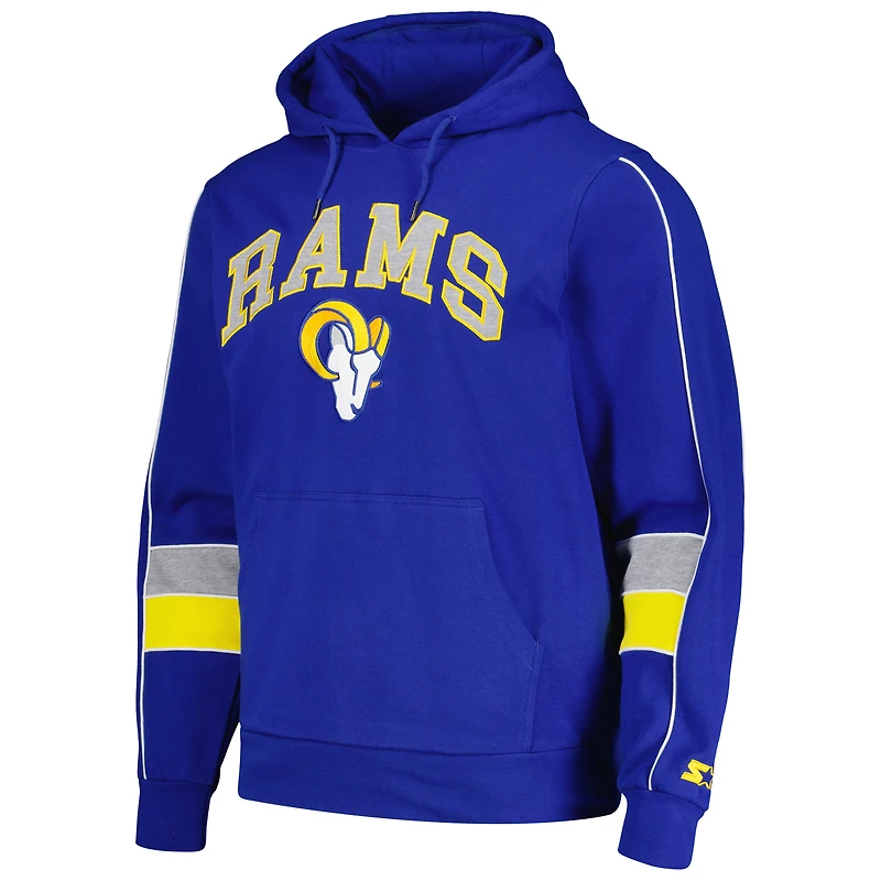 Sweat à capuche Starter Royal Los Angeles Rams Captain pour hommes