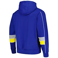 Men's Starter Royal Los Angeles Rams Captain Pullover Hoodie
