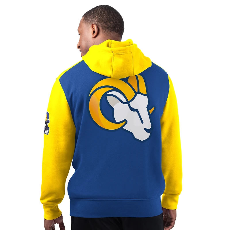 Men's Starter Royal Los Angeles Rams Extreme Pullover Hoodie