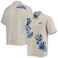 Chemise boutonnée Los Angeles Rams Azule Oasis crème Tommy Bahama pour homme