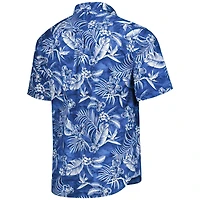 Men's Tommy Bahama Royal Los Angeles Rams Aqua Lush Full-Button Shirt