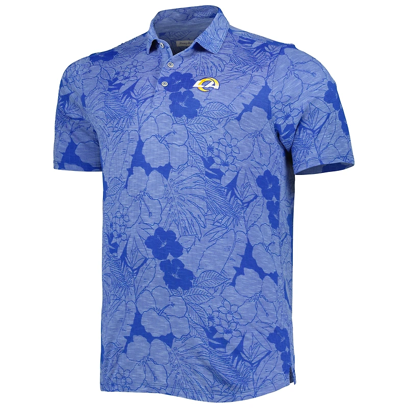 Men's Tommy Bahama Royal Los Angeles Rams Big & Tall Miramar Blooms Polo
