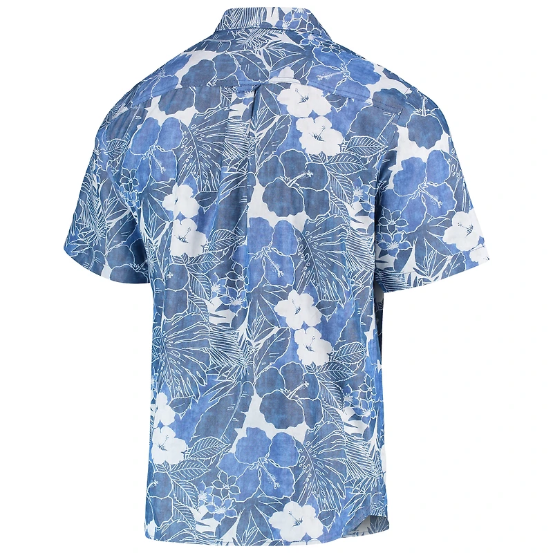 Chemise boutonnée Tommy Bahama Royal Los Angeles Rams Coconut Point Playa Floral IslandZone pour hommes
