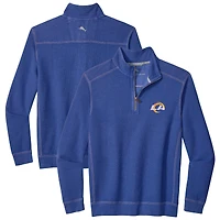 Men's Tommy Bahama  Royal Los Angeles Rams Sport Tobago Half-Zip Pullover
