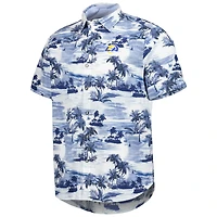 Chemise boutonnée Tommy Bahama Royal Los Angeles Rams Sport Tropical Horizons pour homme