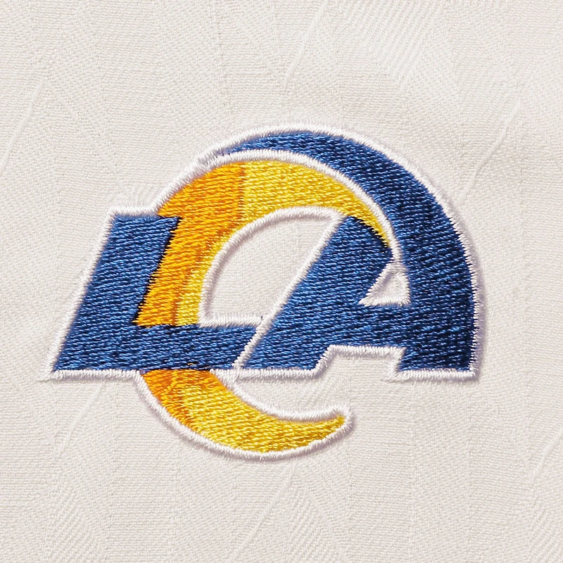 Chemise boutonnée en soie à hayon tropical Los Angeles Rams Sport de Tommy Bahama pour homme, blanc