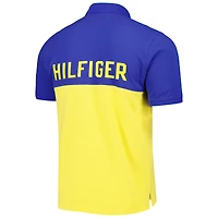Men's Tommy Hilfiger Gold/Royal Los Angeles Rams Color Block Polo
