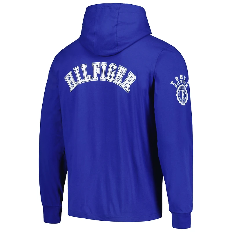 Men's Tommy Hilfiger  Royal Los Angeles Rams Morgan Long Sleeve Hoodie T-Shirt
