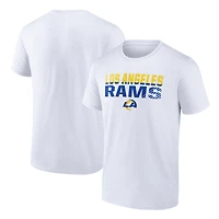 Men's  White Los Angeles Rams Fade Out T-Shirt