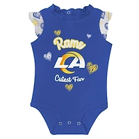 Ensemble 2 pièces pour nouveau-né et bébé Los Angeles Rams Happy Hearts