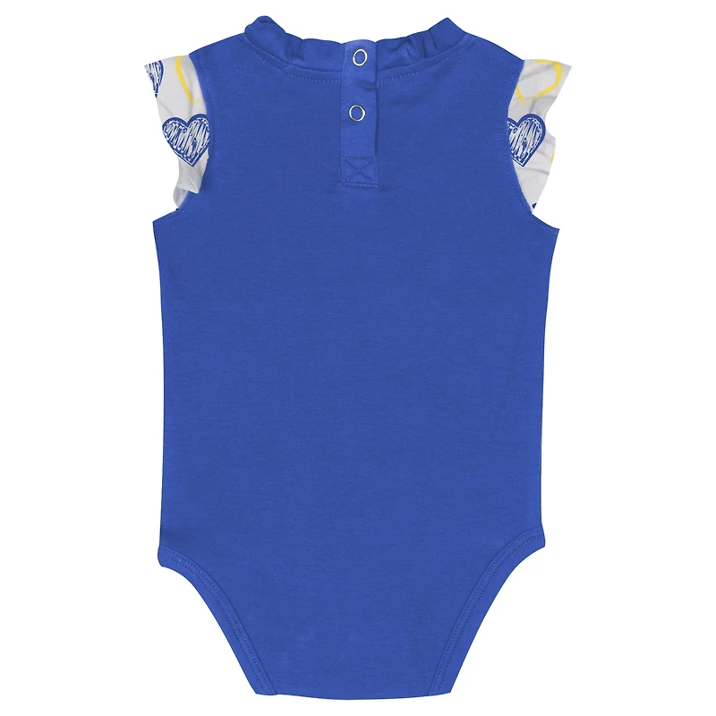 Ensemble 2 pièces pour nouveau-né et bébé Los Angeles Rams Happy Hearts