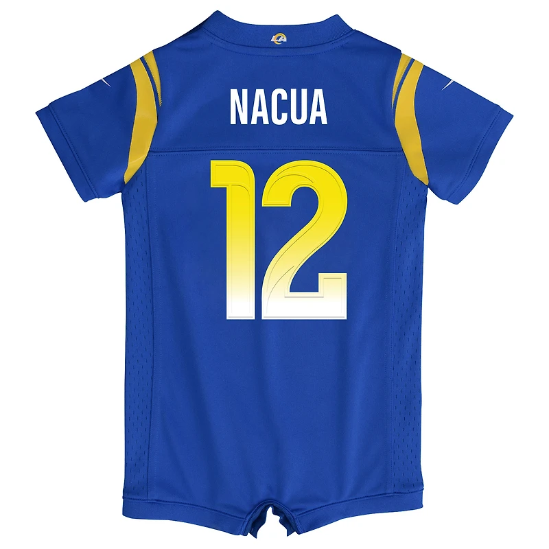 Maillot Nike Puka Nacua Royal Los Angeles Rams Game pour nouveau-né et nourrisson