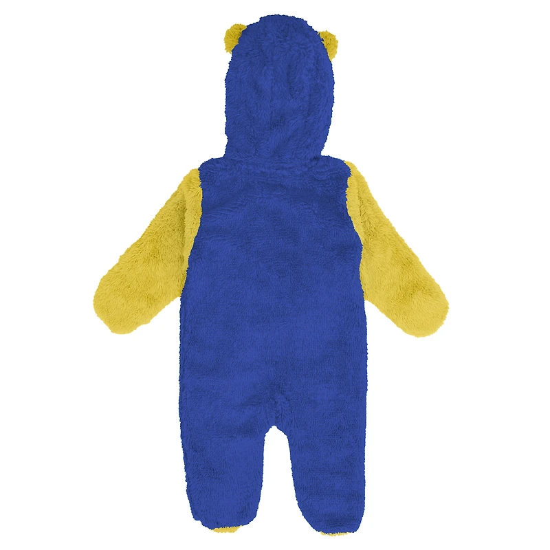 Combinaison polaire zippée intégrale Outerstuff Royal Los Angeles Rams pour nouveau-né et nourrisson