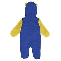 Combinaison polaire zippée intégrale Outerstuff Royal Los Angeles Rams pour nouveau-né et nourrisson