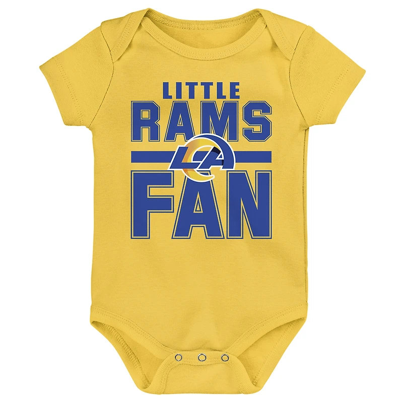 Ensemble 3 pièces pour nouveau-né Outerstuff Los Angeles Rams Little Tike