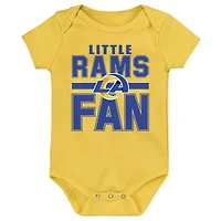 Ensemble 3 pièces pour nouveau-né Outerstuff Los Angeles Rams Little Tike