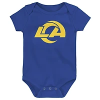 T-shirt pour nouveau-né Outerstuff Royal Los Angeles Rams avec logo principal