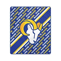 Pegasus Los Angeles Rams 60" x 70" Diagonal Lined Wordmark Ultra Soft Blanket
