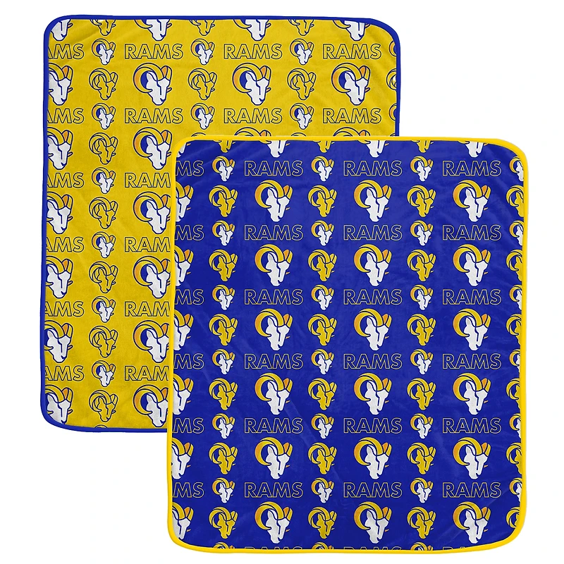 Ensemble de couvertures Pegasus Los Angeles Rams 60" x 70" Home & Away deux pièces